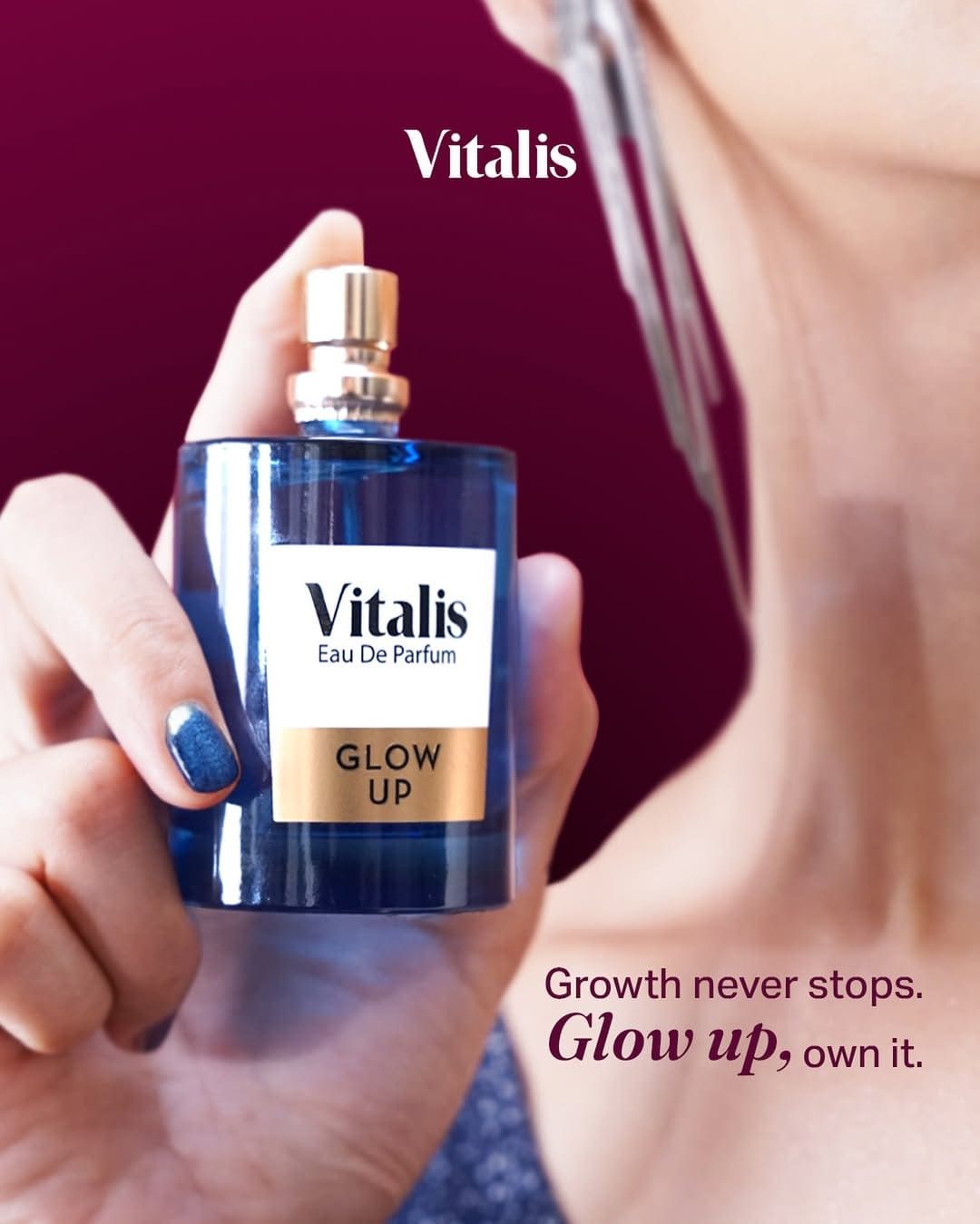 Every glow up tells a story. With Vitalis Glow Up, carry the scent of positivity and confidence.